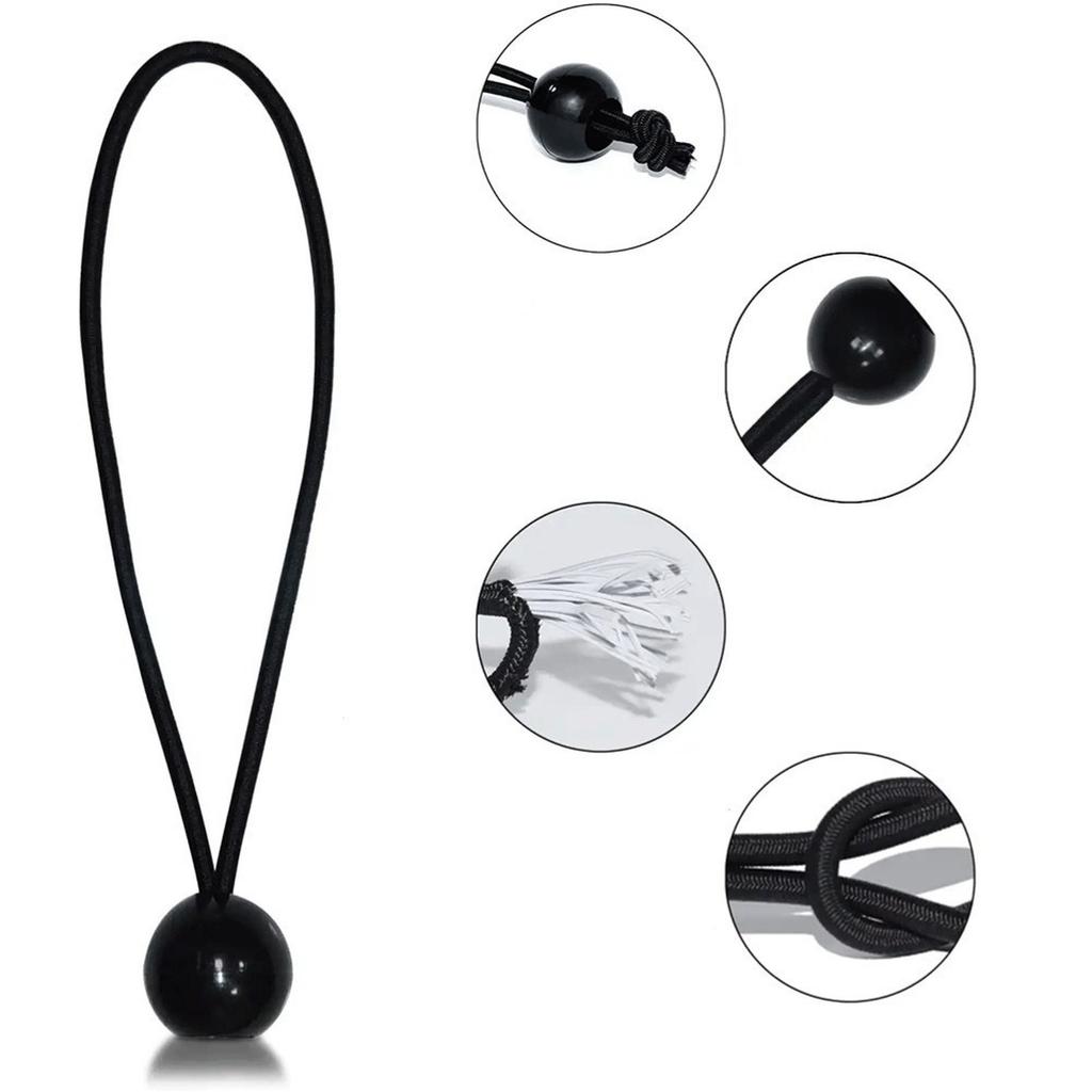 15CM Elastic Ball Rope Bungee Cords Tent Fixing Tarpaulin Awning Canopy Heavy Duty Tarp Tie Down For Shelter Outdoor Tools