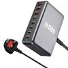 268W/600W Desktop Charger 8 Port USB 5C+3A Type C PD Charger 3.0 USB Type C Fast Charger Mobile USB Charger