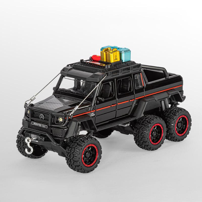 1:24 Mercedes G63 6x6 Adventure Edition Позашляховик для бездоріжжя Металева лита модель автомобіля Орнаменти для симуляції в приміщенні Подарунки на день народження Другу
