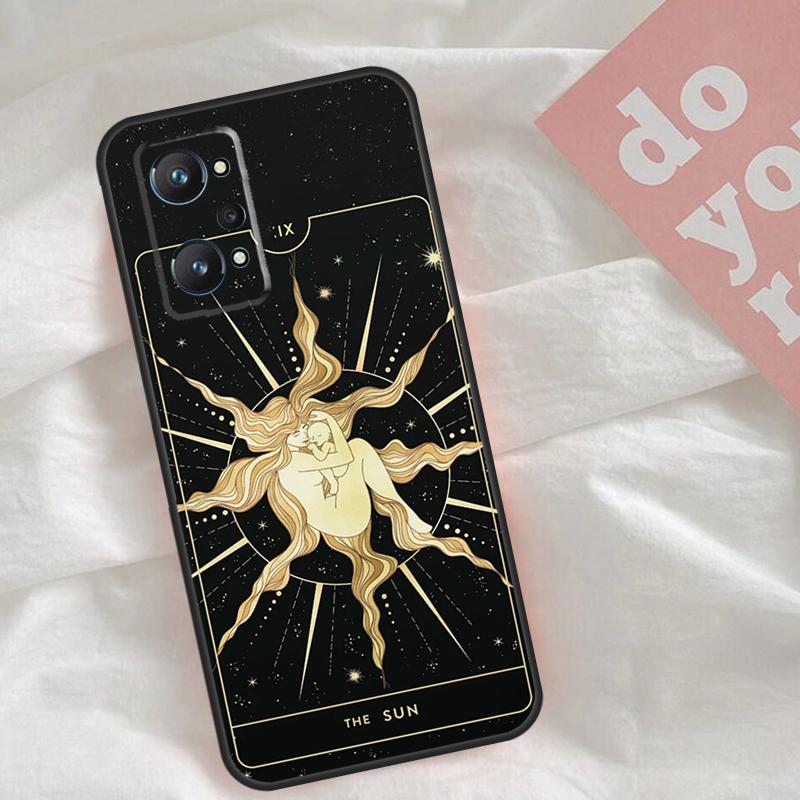 Astrology Tarot Cards Case For Realme C51 C75 C63 C61 C55 C53 C35 C65 C67 C71 15 11 12 13 14 Pro Plus GT6 GT7 Pro