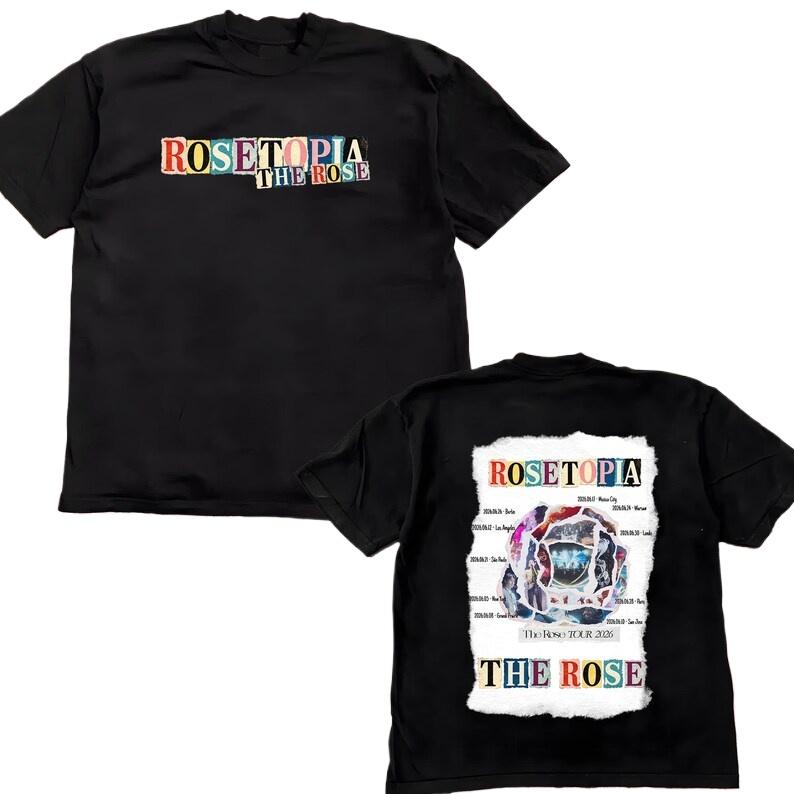

Summer Fashion Trendy Tee The Rose Rosetopia Tour 2026 T-shirt, The Rose Rosetopia World Tour 2026 Hip Hop Streetwear Oversized Tshirt Y2K 4XL