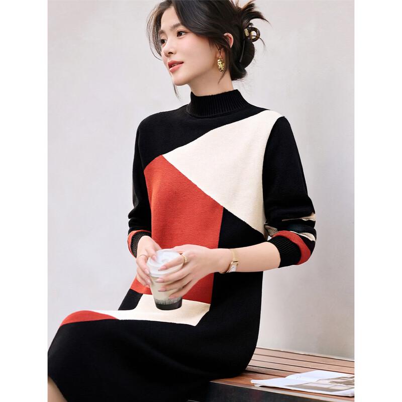 Women s Fashion Knit A-Line Midi Dress M