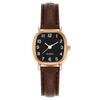 Minimalist Quartz Movement Square Wristwatch Leather Strap Arabic Numeral Dial Ladies Wristwatch Quartz Watch Daily Outfits