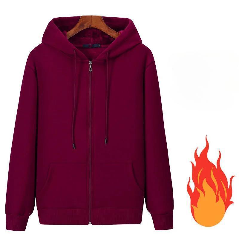 Мужская одежда с капюшоном черные толстовки для мужчин флисовые толстовки с капюшоном на молнии простые свободные приветственная скидка толстовка XS малиновый 2725₽