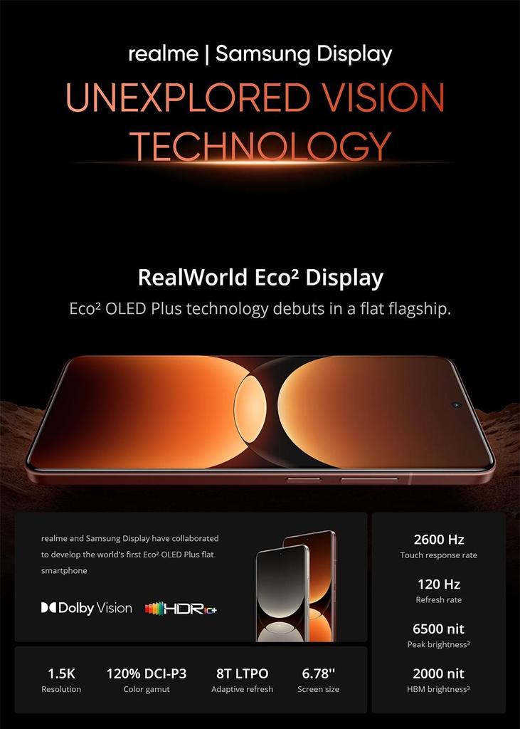 Realme GT7 Pro 5G Smartphone, 12+256GB, Snapdragon 8 Elite Processor, 6.78-inch 120Hz Display, 50MP Triple Camera