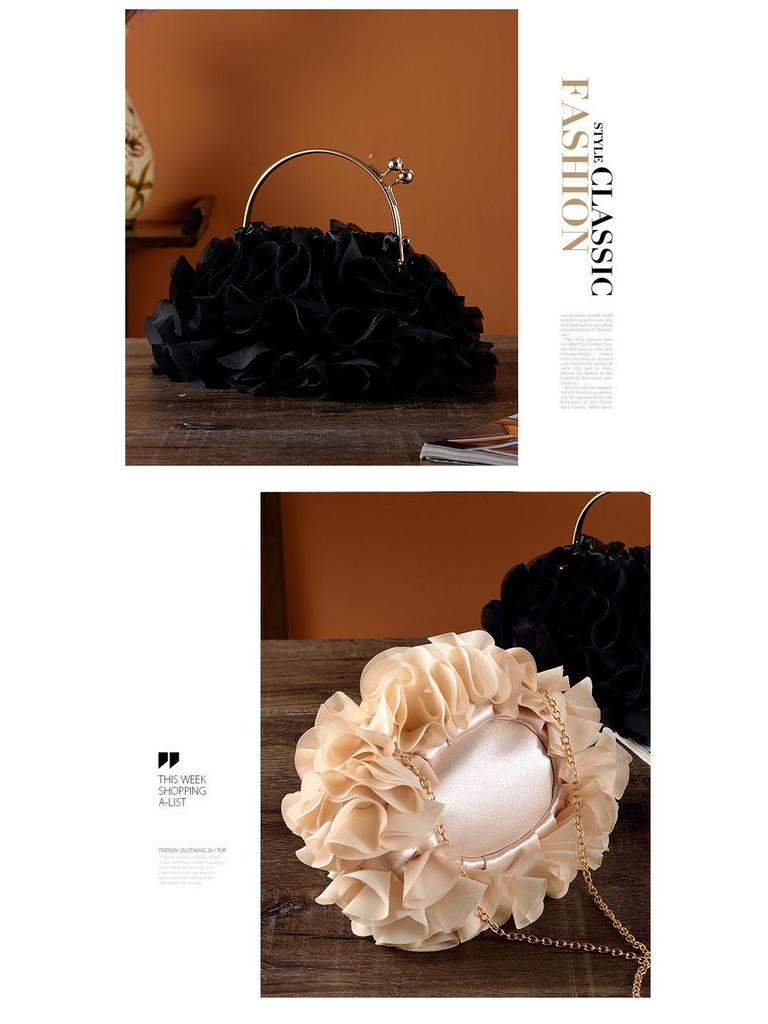 Elegante florale Clutch: Tasche für Braut-, Abend- und Cheongsam-Anlässe