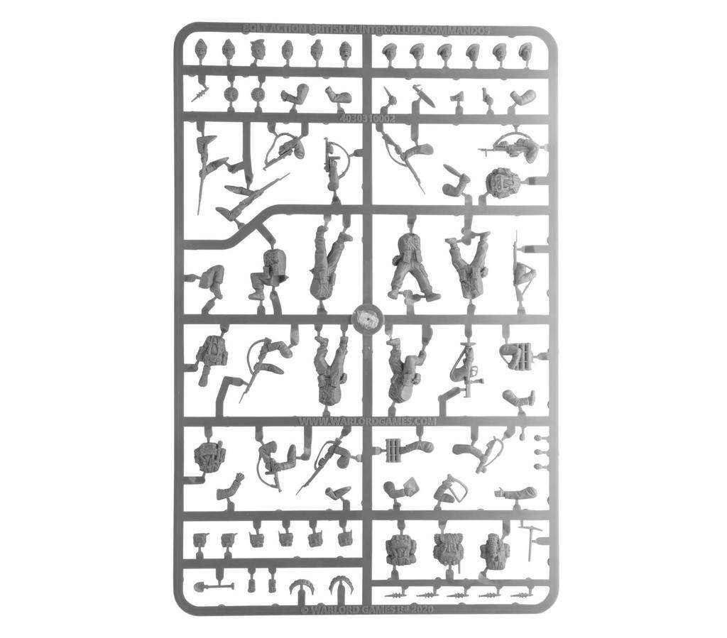 Warlord Action British and Allied Special Forces Assembly Kit WLG402011022 Games/Bolt 1/56 (30 Figures) (Personnel)