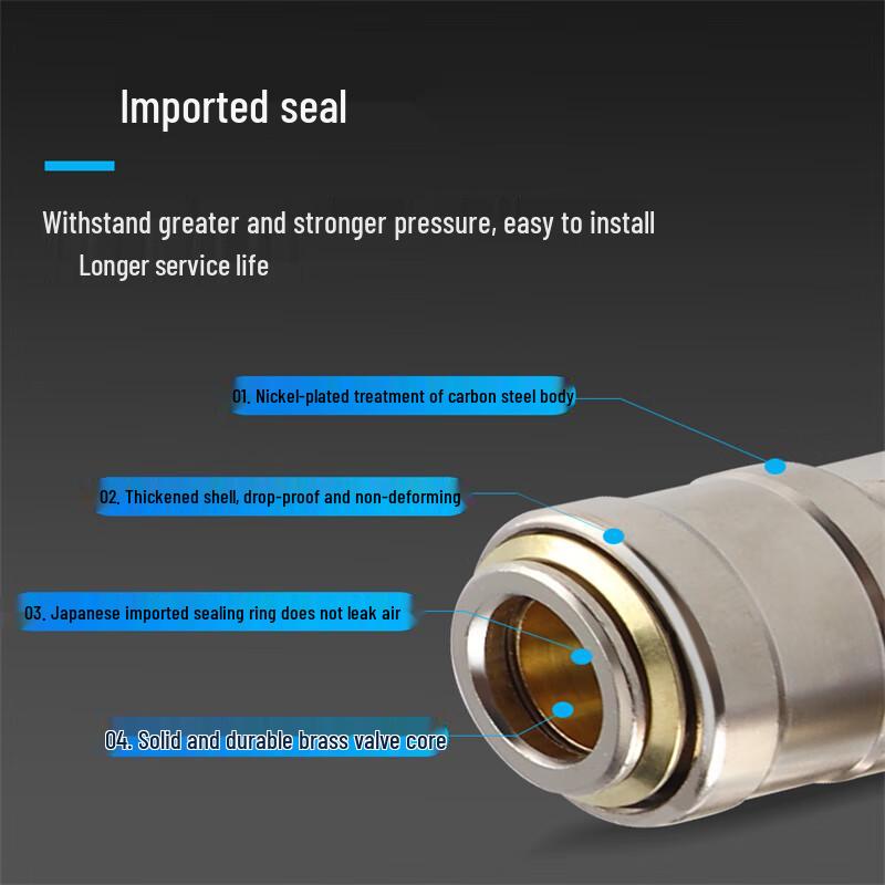 Self-locking Quick Connect Pneumatic Tee Fitting