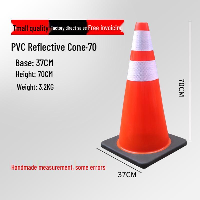 Reflective Traffic Cone Barrier - 70cm/90cm Construction Road Cylinder