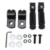M8 Motorcycle Folding Rearsets Rear Footpeg Aluminum Alloy 90 Degree Fixed Foldable Passenger Foot Pedal for Bike ATV