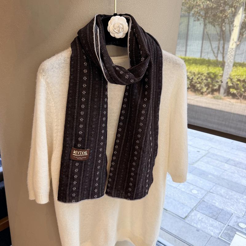 Cotton and Linen Scarf Autumn and Winter New Fashion Headscarf Silk Scarf Long Scarf Thin Neck Protection Decorative Scarf Versatile Scarf Shawl