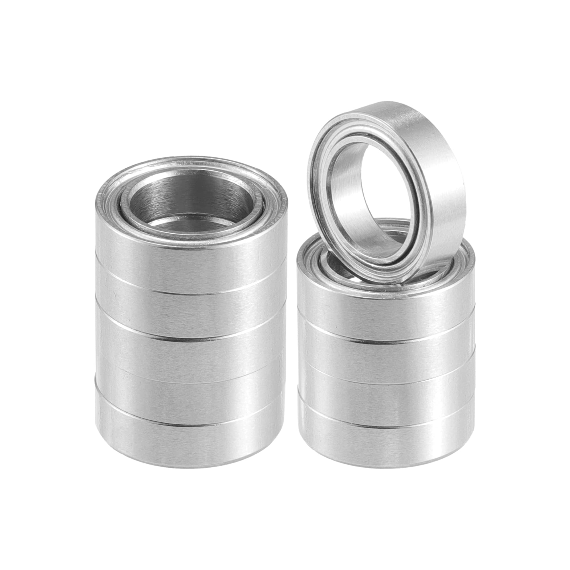 

ACROPIX Double Metal Shield MR117ZZ Single Row Deep Groove Ball Bearings Silver Tone 7x11x3mm 10pcs срібний