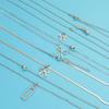 Geometry Bowknot Pendant Necklace Sweet Cool Clavicle Chain Necklace Jewelry