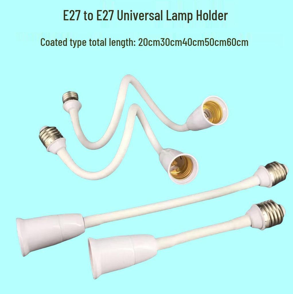 E27 Universal Flexible Extension LED Lamp Holder Converter