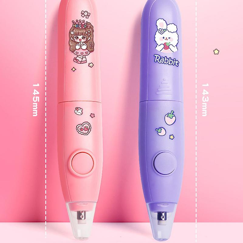 Elektrischer Radiergummi, Bleistiftzeichnung, niedliche Knetradiergummis, Kinder, Schüler, Kawaii-Radiergummi