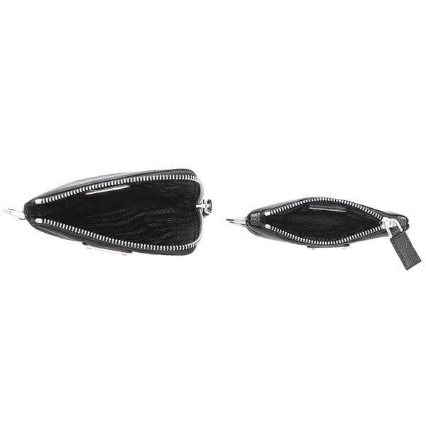 Prada Pouch with Triangle and 2TT091 2DMI F0002 Re-Nylon Logo, Black, Men's Women's, [Used]