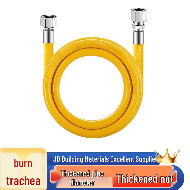 SaiZes 304 Stainless Steel Corrugated Gas Hose 1.5m