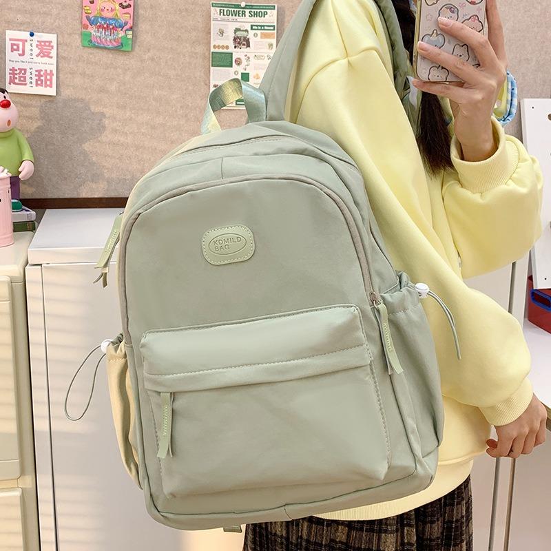 Casual Versatile Lightweight Backpack New Campus Backpack Textured Simple Travel Backpack