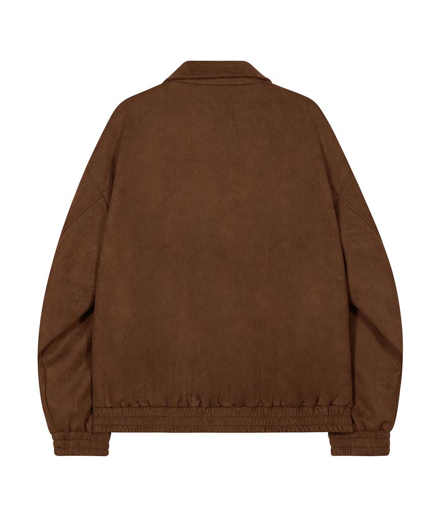 Standarderror 87-Stan009 [Renewal] Standard Blouson Suede Jacket Red Brown (C Type)