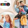 Portable Electronic Keyboard Keychain Rainbow Color Hand-Roll Instrument Finger Piano Pad  Home
