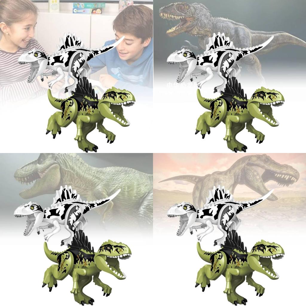Jurassic Dinosaurier Baustein Set Mit T-rex Und Raptor Kompatiblen Teilen