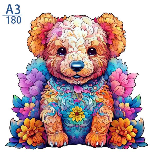 Non-Toxic 300Pcs Wooden Puzzle Color Cat Delicate Irregular Shape Puzzles Gratitude Adult Stress Reduction Family Interactive Toys Gift