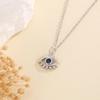 Beixi Silver Devil's Eye Cartoon Necklace - S925 Sterling Silver, Fashionable, Simple, Women's Jewelry