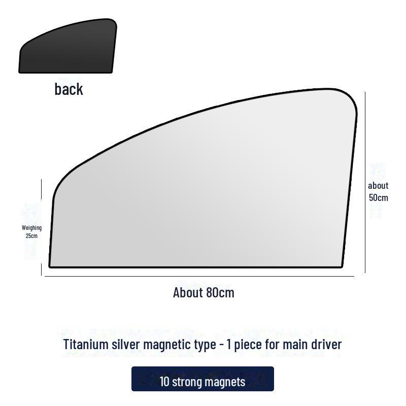 Car Magnetic Sunshade: Interior Insulation & Blackout Window Curtain.