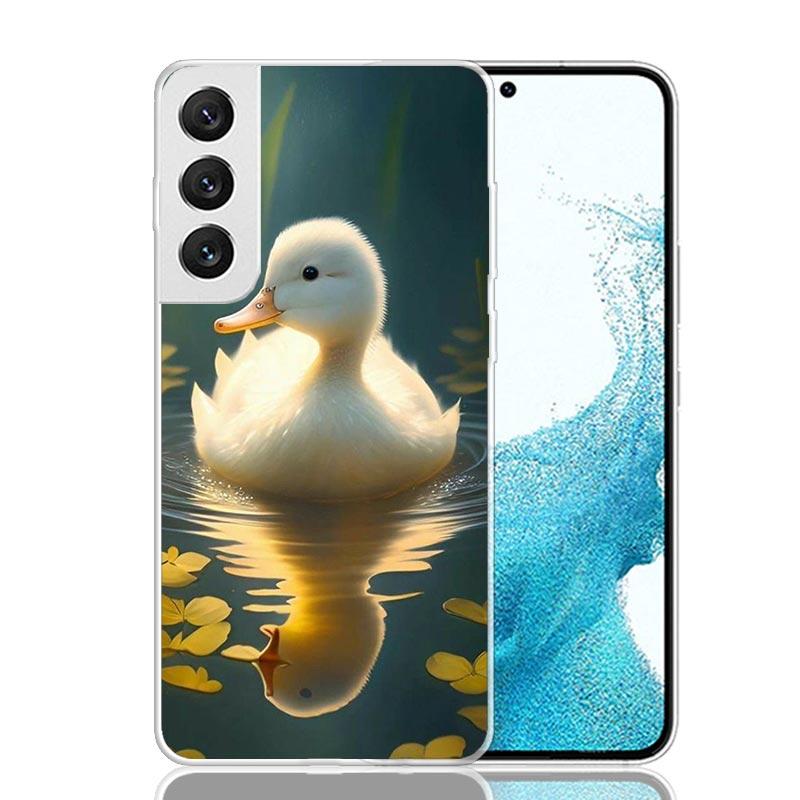 White Swan Grace Art Phone Case For Samsung Galaxy S26 S25 Edge S24 S23 FE S22 Ultra S21 Plus S20 + Fundas Cover Coque Galaxy S2