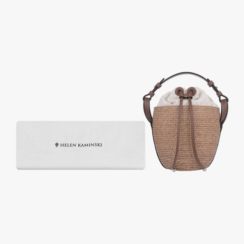 Helen Kaminski Agua Nougat Parchment Bucket Shoulder Bag Bag51753