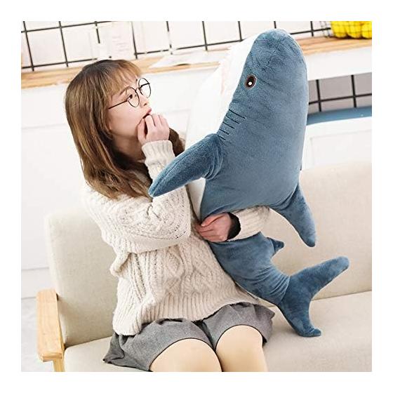 Bidason Shark Improved Plush Shark Body Pillow Shark Toy Body Pillow Celebration (70CM)