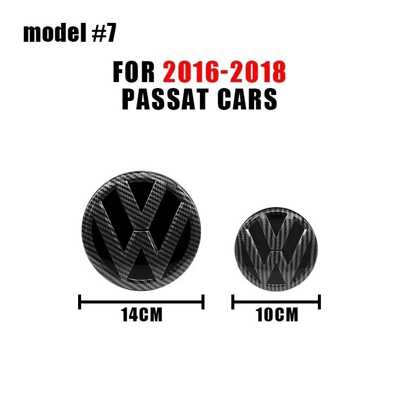 ZCKOT1 VW Logo Car Badge Hood Front Fence Rear Trunk Emblem Sticker For Volkswagen PASSAT B6 B7 2011-2015 Passat B8 2016-2018 Accessory