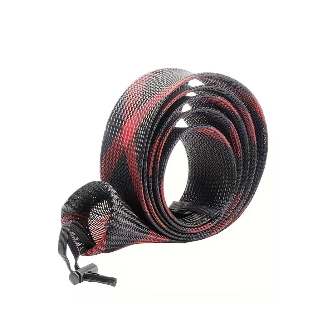 Expanable Braided Mesh Fishing Rod Cover Pole Sleeve Protector Bag Fishing Rod Sleeve 30mm 170cm Jacket Wrap