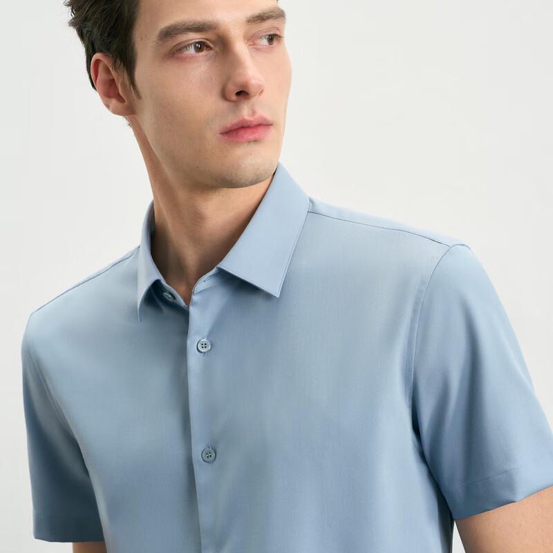 EMZ Erdos Men's Summer Short-Sleeve Business Casual Shirt