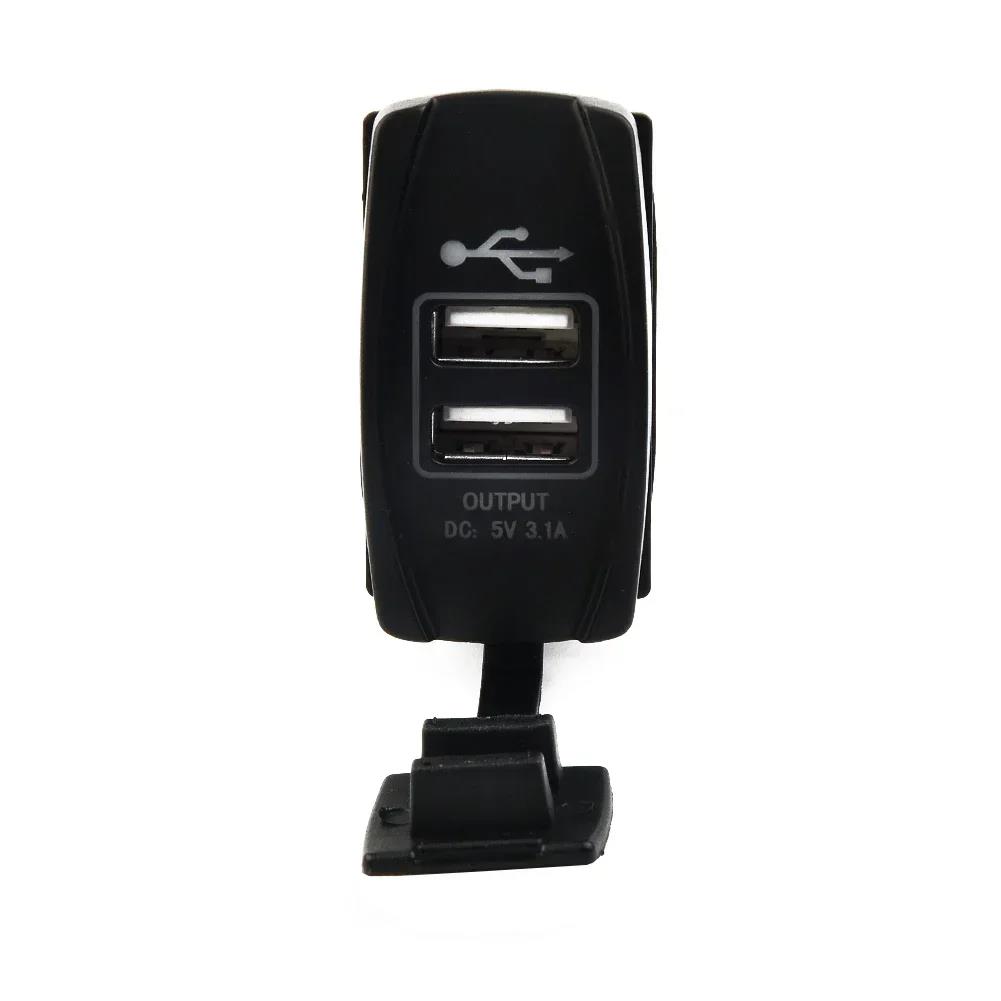 Dual USB 3.1 Power Charger Carling ARB Rocker Switch White LED Light Car Boat Low Resistance Wiring Car Accessories Battery Switches5
