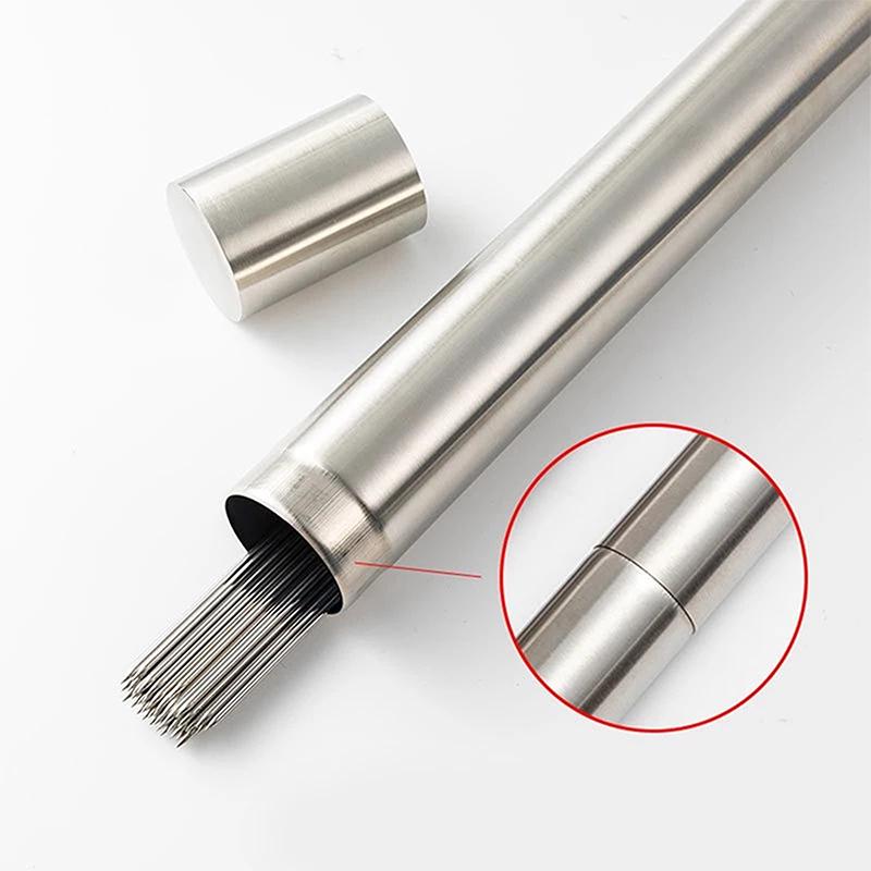 50Pcs Stainless Steel Barbecue Skewer Reusable BBQ Skewers Kebab Iron Stick For Outdoor Camping Picnic Tools Cooking Tools