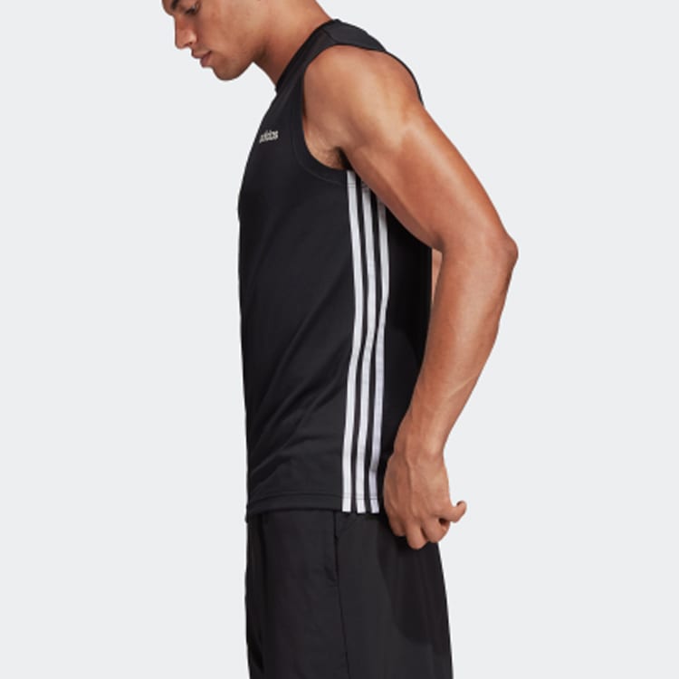 Adidas Tank Tops Men's Black Crew Neck Moderate Straight Fit DT3047