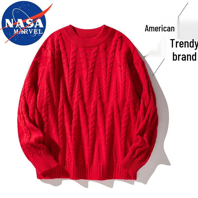 

NASA MARVEL Loose Fit Crewneck Sweater 4XL