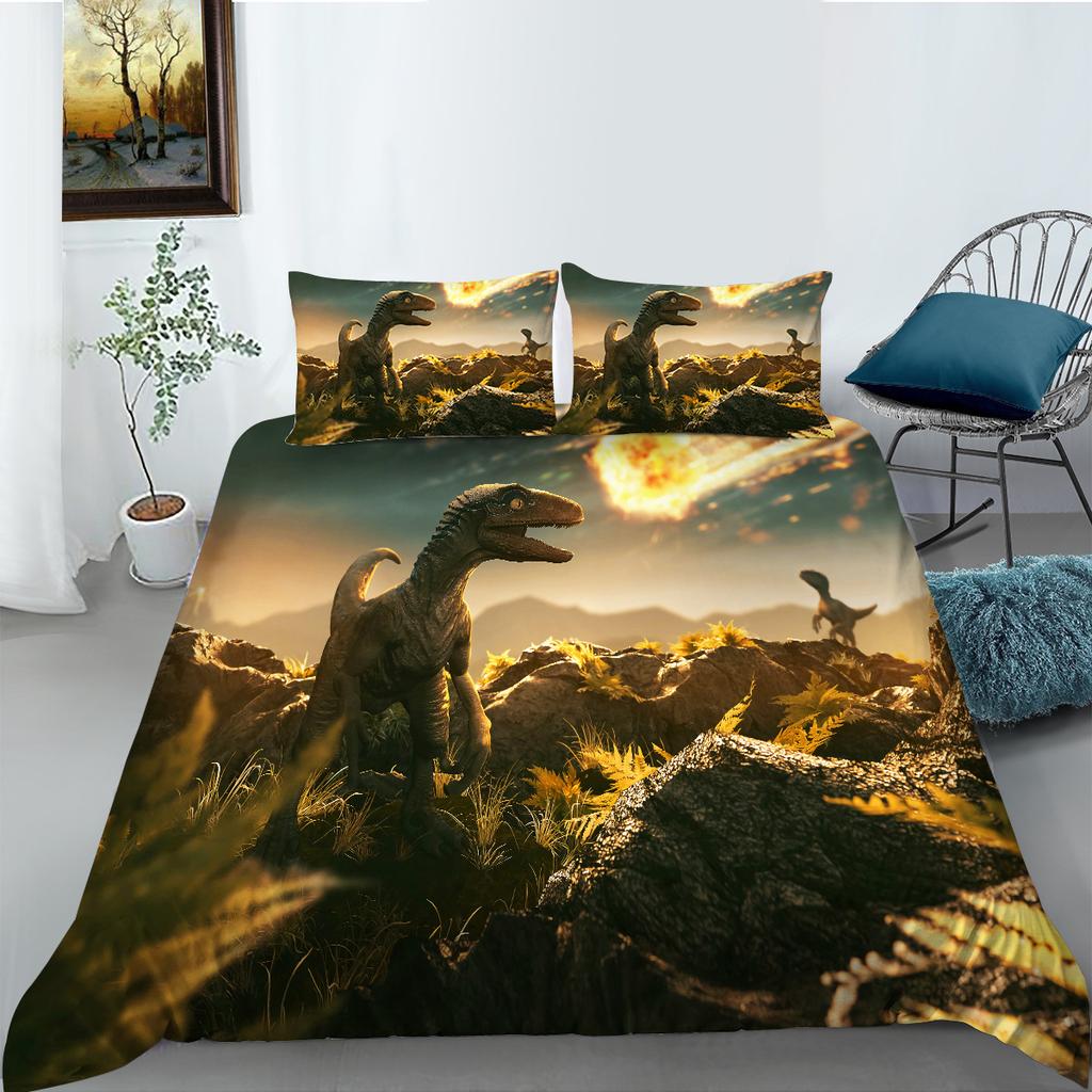 Polyester Bedding Two Or Three-Piece 3D Digital Printing Dinosaur Series