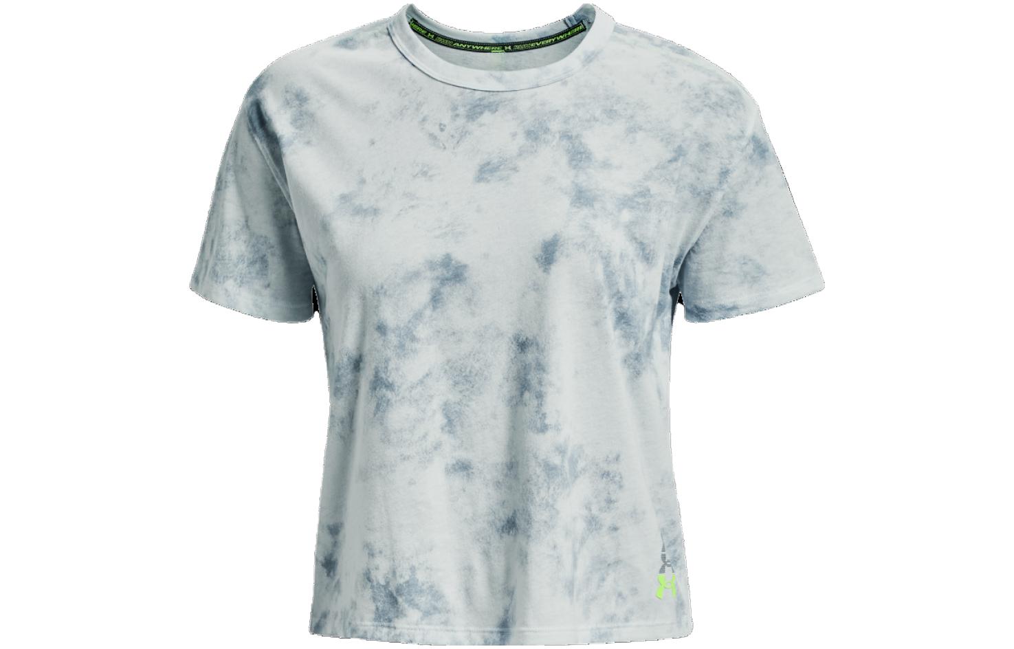 Under Armour T Shirts Women s Mist Gray Crew Neck Moderate Straight Fit 1376827-006 M