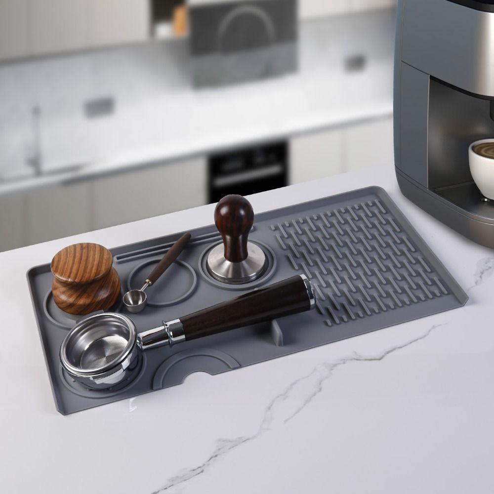 Waterproof Coffee Tamper Mat Silicone Tamping Cushion Coffeeware Espresso Tamping Mat  Cafe Use