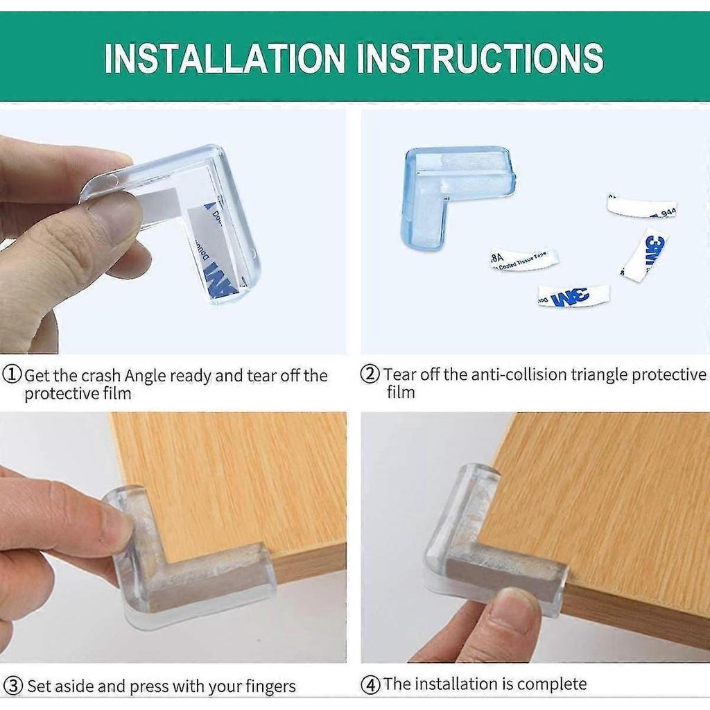 Table Corner Protectors, 20pcs Clear Corner Protectors, Corner Protectors, Anti-shock Corner Protectors