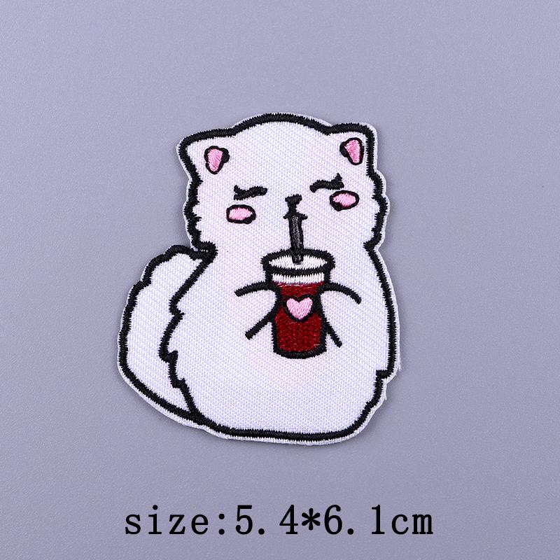 Cartoon Patch Cute Animal Patches For Clothes Striped Badges Embroidered For Clothing Hedgehog Patch Iron On Patches On Clothes