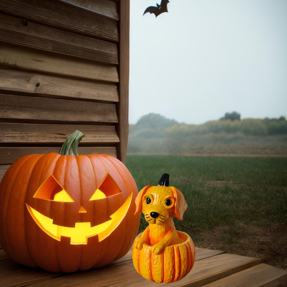 Cute Pumpkin Dog Ornaments, Creative Home Ornaments, Halloween Gifts, Christmas Gifts, Add a Festive Atmosphere