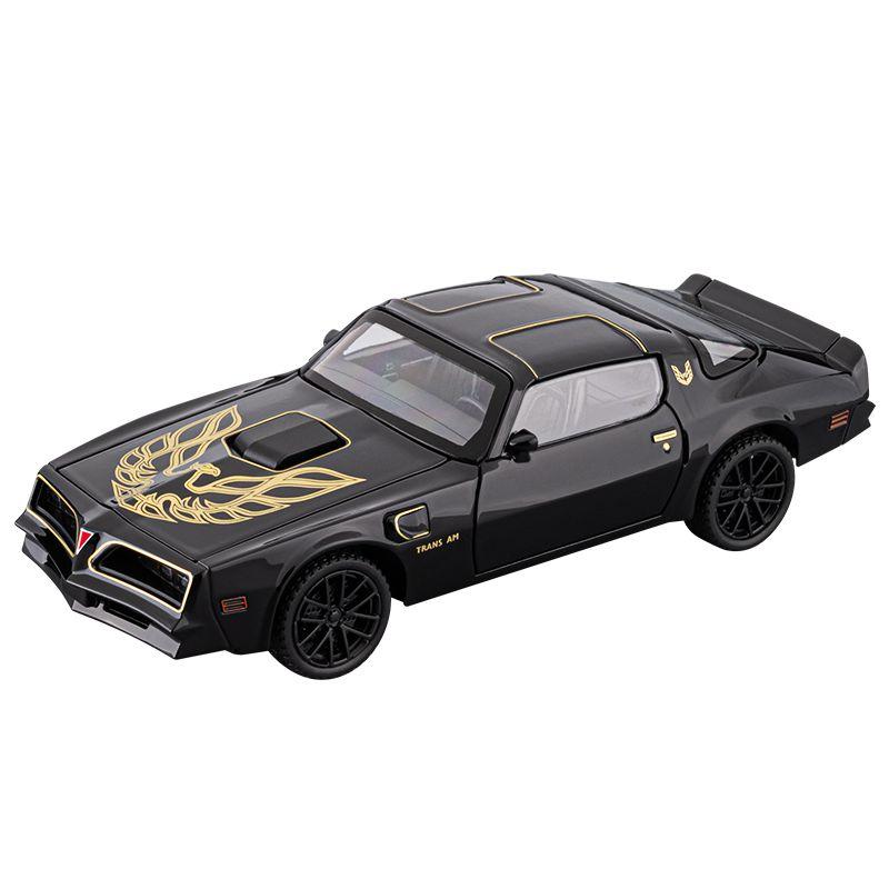 1:32 simulierte Pontiac Firebird Legierungsauto-Modelle Türen auf beiden Seiten, die geöffnet werden können, hat Ton- und Lichtfunktionen