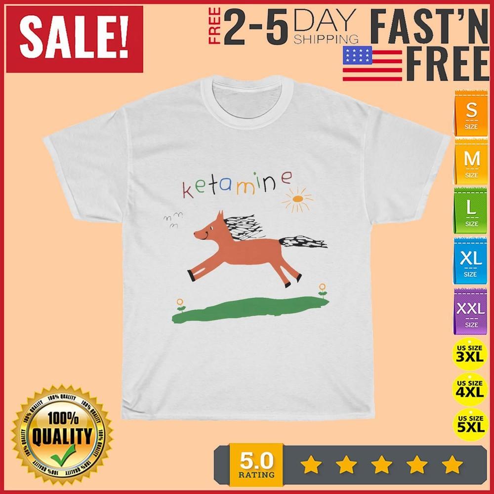 

кетамин Винтажная футболка Мужская Мода Женская Детская футболка Короткий рукав Хлопок 2XL