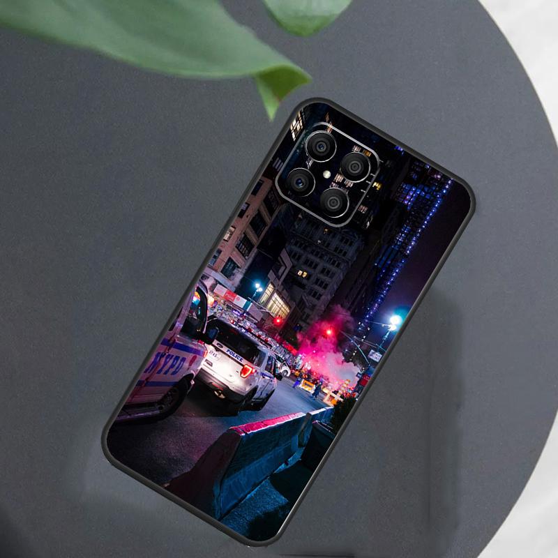 Police Car For Honor Magic 7 Lite 6 5 8 Pro Case For Honor 200 400 70 90 X8c X8b X9a X9b X9c X9d Win RT