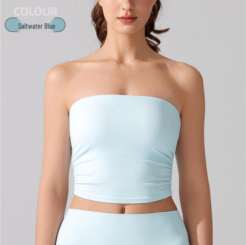 

Топ-бандаж с эффектом «нюд»: Утягивающий, Нескользящий, Спортивный бюстгальтер без рукавов Medium