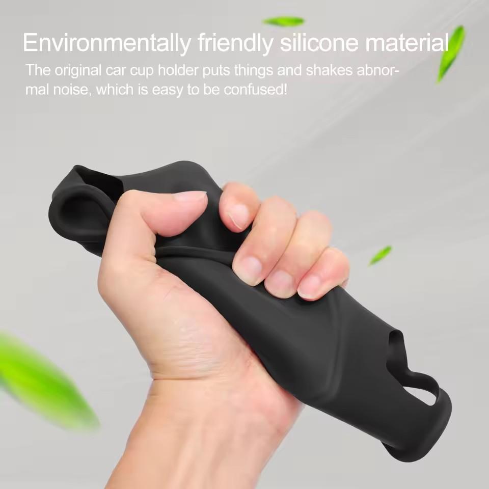 For RIVIAN R1T R1S Second Row Cup Holder Storage Box Shock-Absorbing Central Armrest Cup Tray Car Interior Accessories