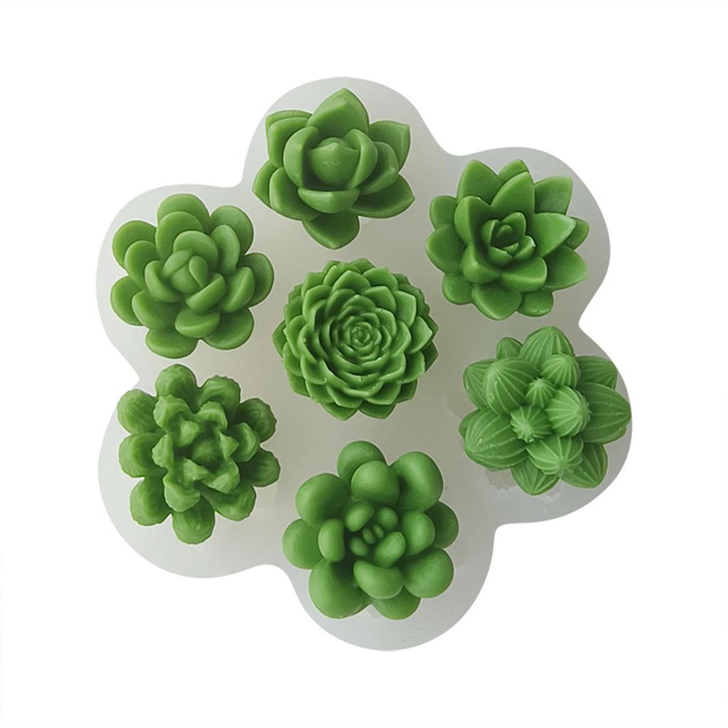 Silicone Mold Succulent Candle Mold Handmade Soap Molds for Crafting Candle Making Mold Chocolate Cake Baking Mould